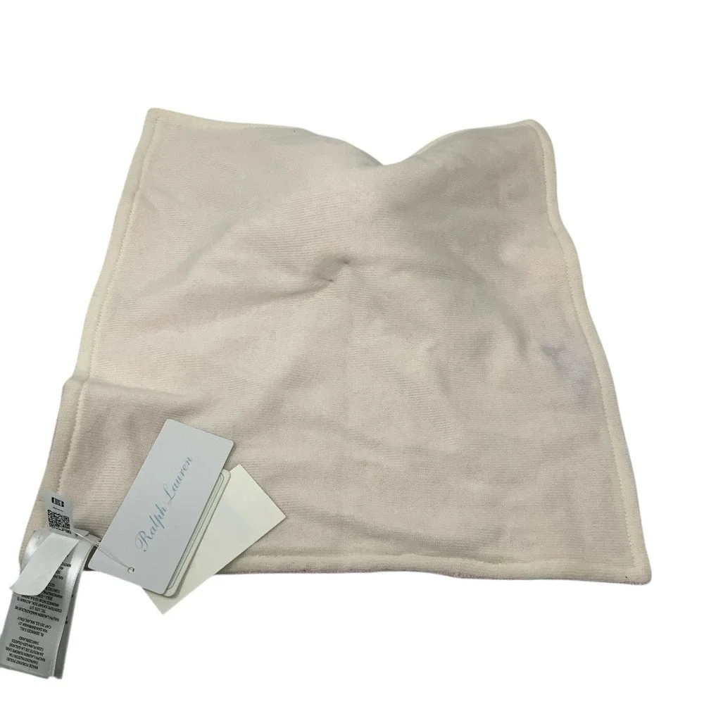 Ralph Lauren Baby Cashmere Pink Bear Lovey Security Blanket Luxury Soft Plush